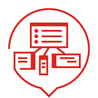 Icon mit Server-Elementen für Auswahl und Vorkonfiguration von Systemen