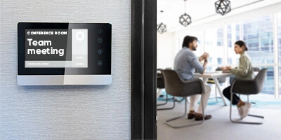 Digitale Türschilder für Büroräume, Hotels, Messen und vieles mehr